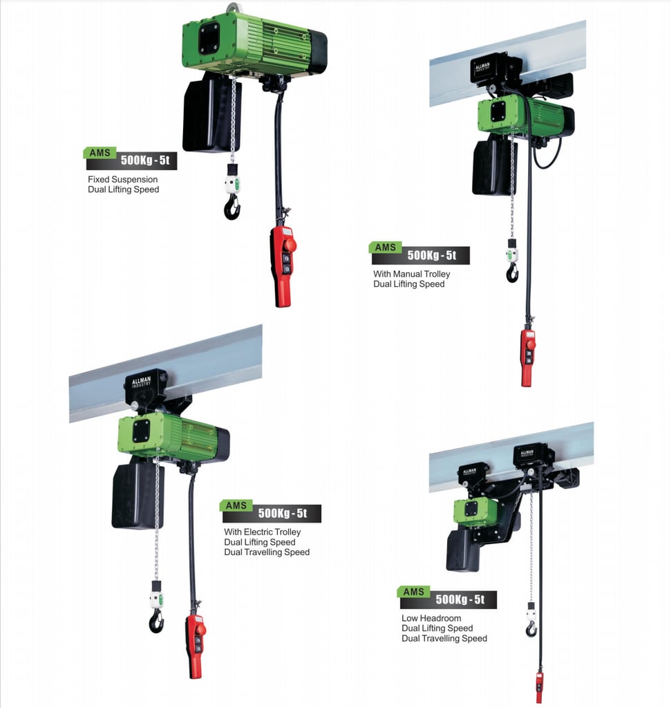 AMS Series Dual Speed Electric Chain Hoist