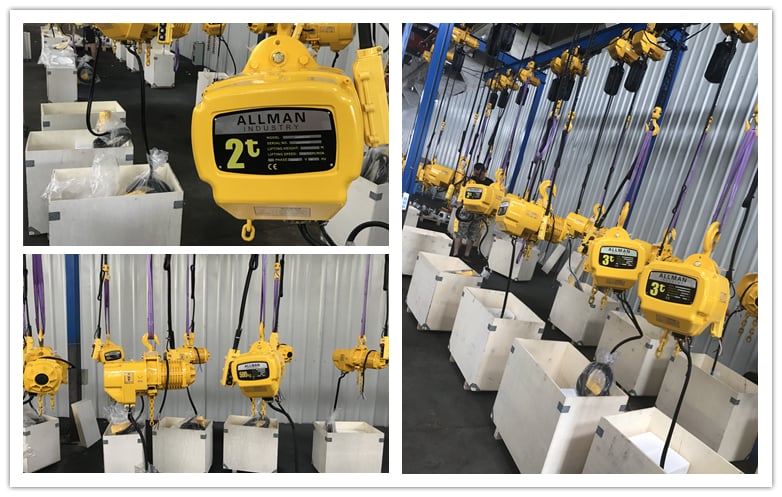 2 ton electric chain hoist with trolley